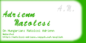 adrienn matolcsi business card